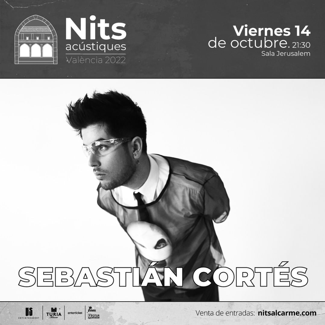 festibalazos's tweet photo. 👉La semana no podía arrancar que con una dosis de recomendaciones made in @festibalazos 

El viernes 14 de octubre las @NitsAlCarme vuelven a Valencia con la visita de Sebastián Cortes a la @JerusalemPop 

🎟️: https://t.co/9uz5Q2zg0Y https://t.co/ueRFSMLTHw