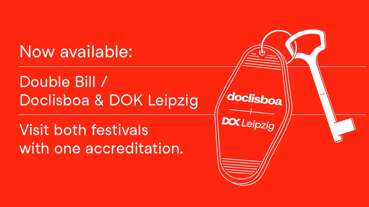 DOK_Leipzig's tweet photo. 1 accreditation for 2 festivals!
We are teaming up with our friends @doclisboa offering a joint accreditation for #Doclisboa & #DokLeipzig 2022 at a special rate.
Benefit from our “Double Bill” & celebrate documentary cinema with us in Lisbon & Leipzig!
https://t.co/exIMxJqmzs https://t.co/trRLrsl1h6