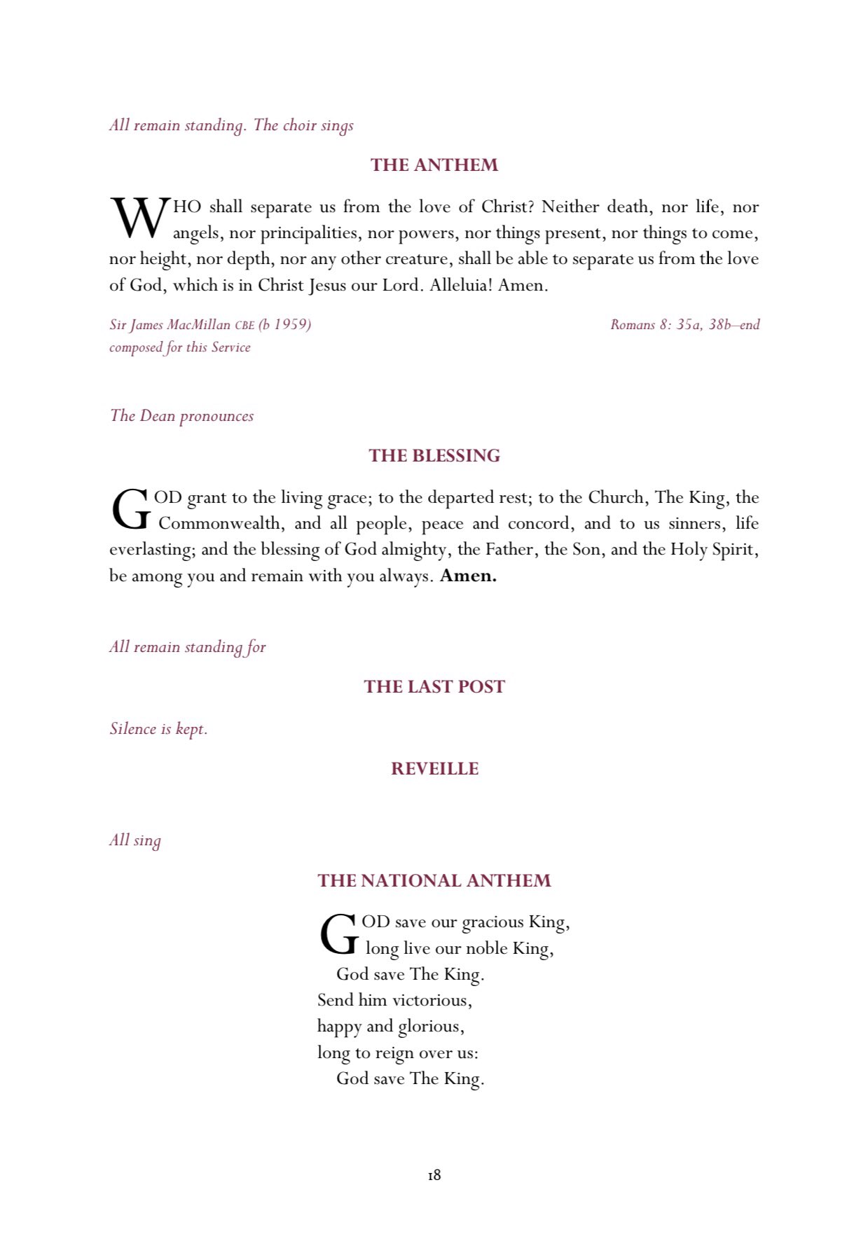 Simon Moores on Twitter "The full program from The State Funeral of