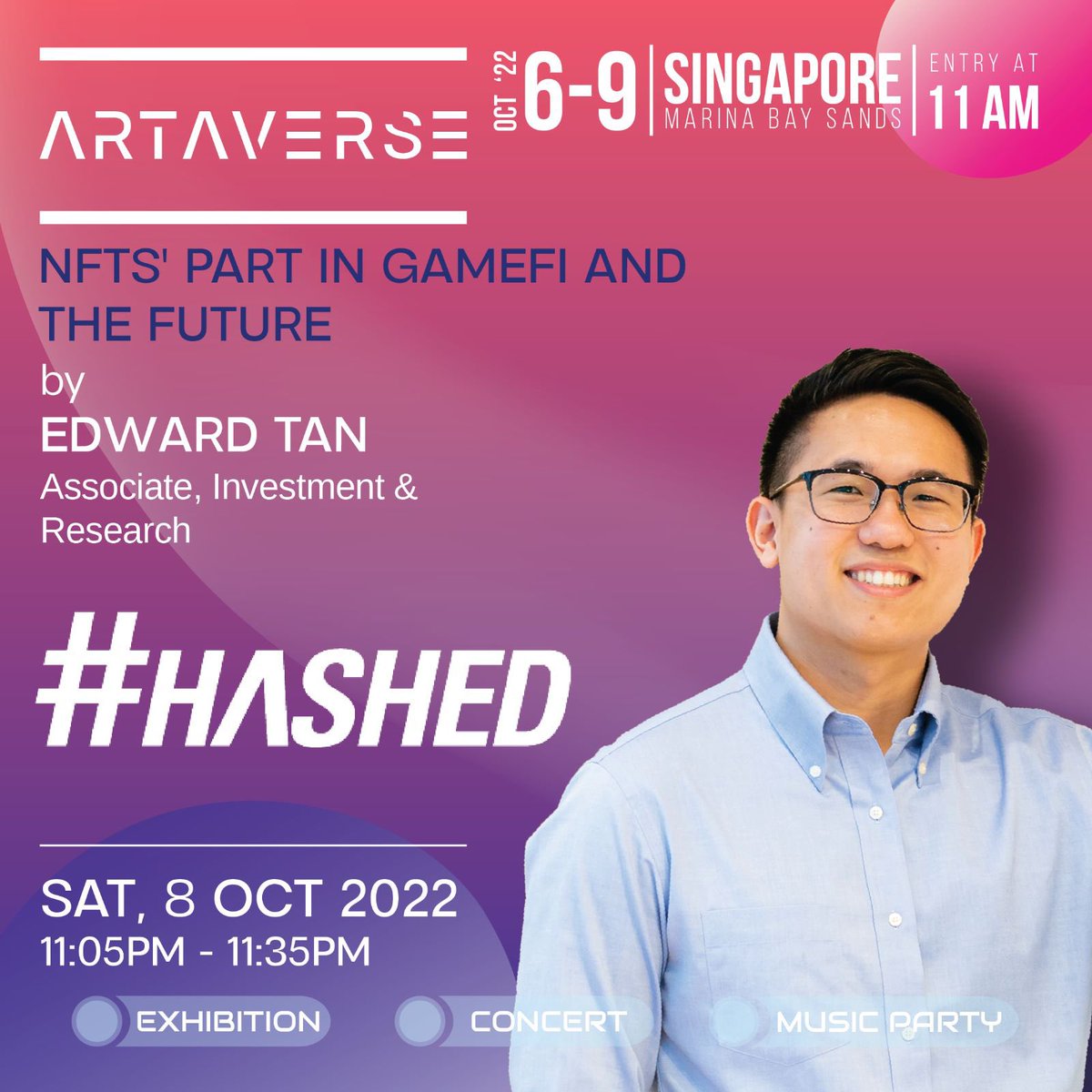 Hashed is a team of blockchain experts and builders based in Seoul and Silicon Valley who help visionary founders change the world.

We are proud to announce that Edward Tan, from <a href="/hashed_official/">#Hashed</a> , will be joining us for our seminar!