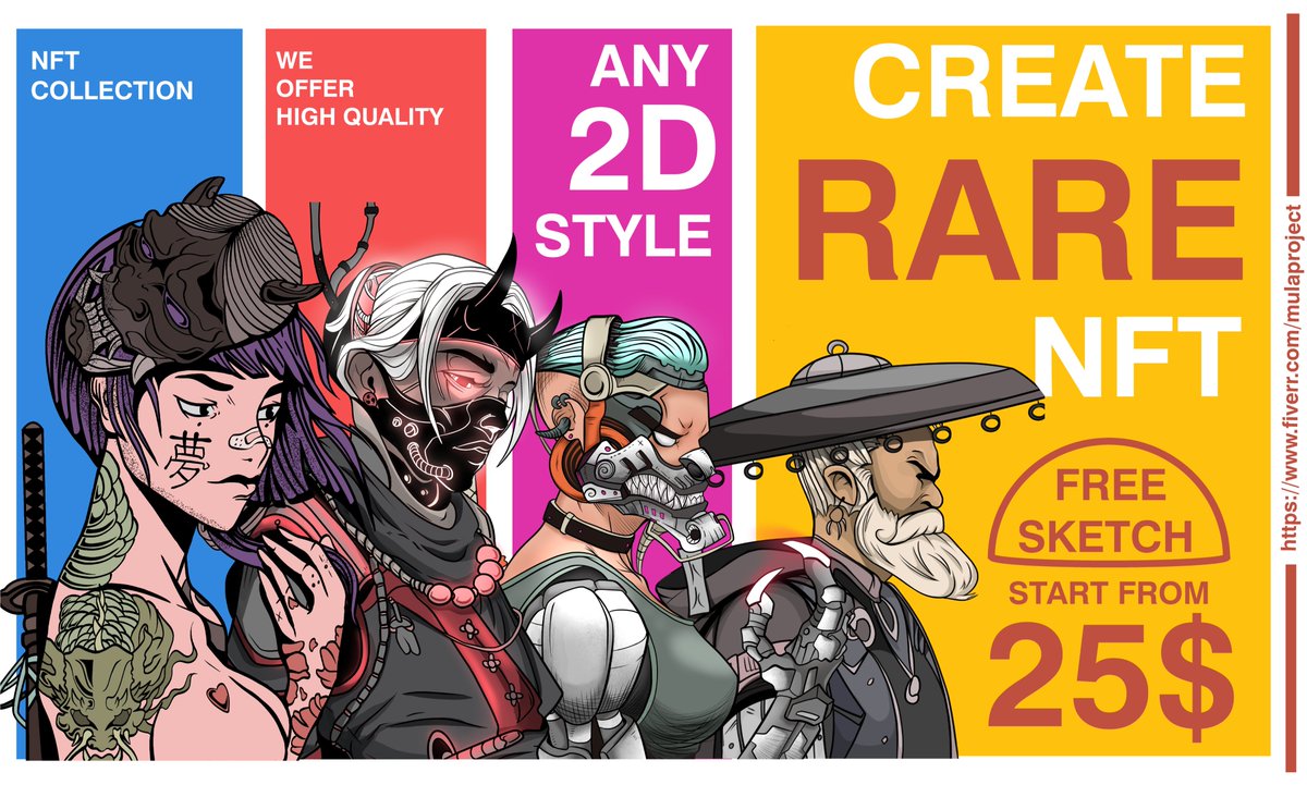 project_mula's tweet photo. do you want to create an NFT COLLECTION?!
want a free SKETCH FOR YOUR NFT ? TOTALLY FREE!!
want an NFT UNIQUE ?!
want an NFT BEAST QUALITY?!
WE OFFER HIGH QUALITY!!!
we create something FANTASTIC NFTs 
click link below for order
https://t.co/Hp7ZBr2u6H
#OpenSeaNFT https://t.co/k4ukkmO7LP