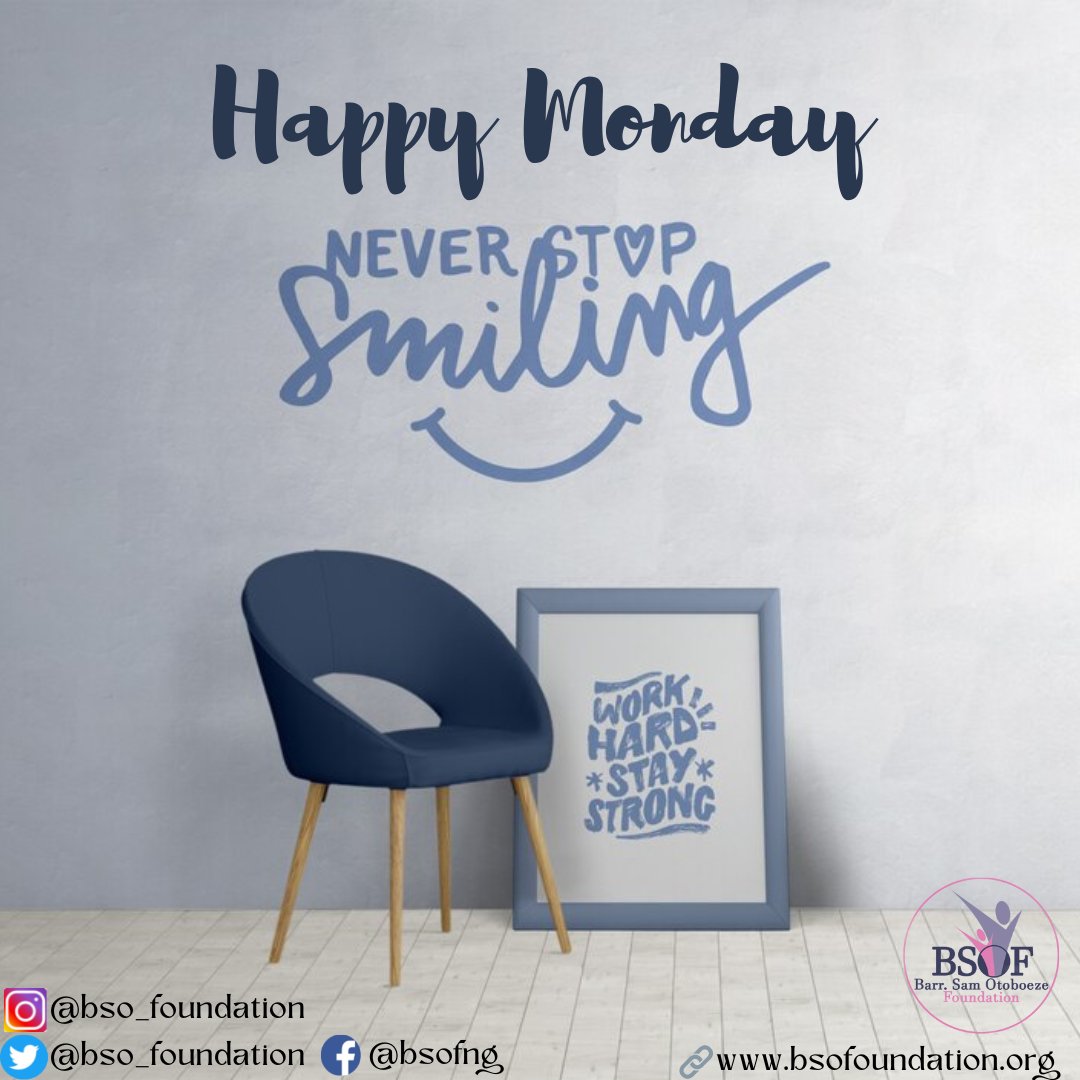 bso_foundation's tweet photo. Happy Monday! Smile๐
#bsofoundation #bsof #MondayMotivation https://t.co/wXCcmZzCNt