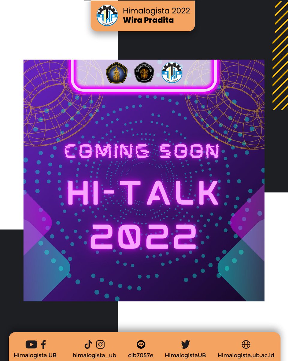 Halo teman-teman Departemen Ilmu Pangan dan Bioteknologi!🙌🏻

Himalogista Talk atau Hi-Talk 2022 akan segera hadir dengan topik yang sangat bermanfaat dan pastinya akan menambah wawasan kita dalam dunia kerja nantinya🤩
So, brace yourself and stay tuned!✨