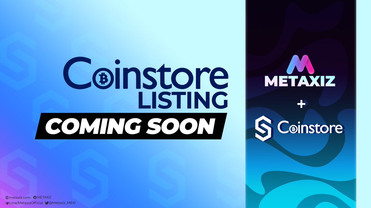 Metaxiz_MEXI's tweet photo. 🚨 HOT NEWS !!! 🚨

On September 22nd 2022, MEXI token will be listed on #Coinstore - a centralized exchange. 
Save the date now 🔥🔥🔥

Stay tuned for more details 💪
Join now 👉 https://t.co/QDBRFymhvD
#Metaxiz #Metafight #Mexi #Metaverse https://t.co/8RENWjiJy2