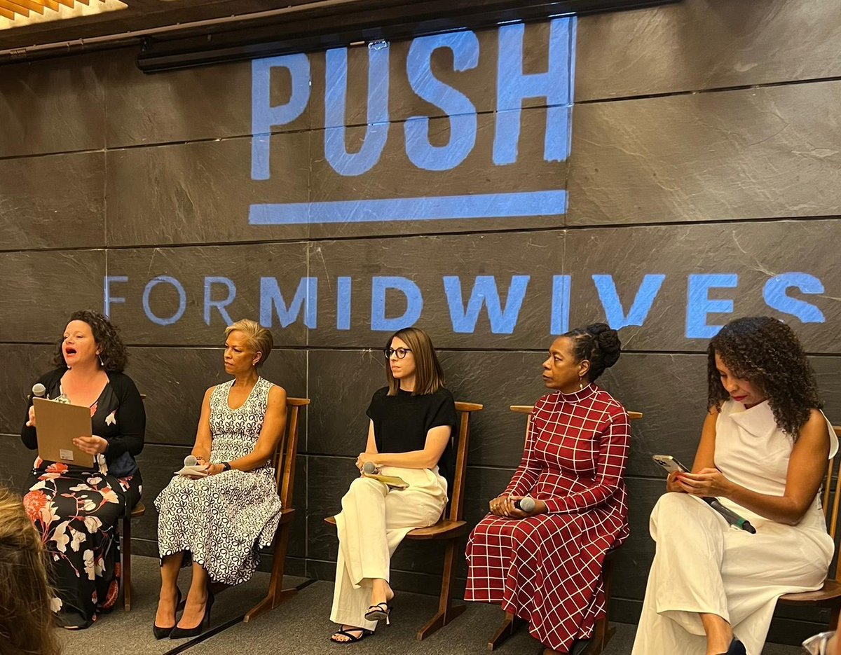 Such commitment from #PushForMidwives at #UNGA77. 'There is power in the human story, we need to talk about it & make it happen. It's not enough having policies in place, they need to be implemented, there needs to be intent.' @JennieJoseph @PaulaEiselt Lewis Lee #AftershockDoc