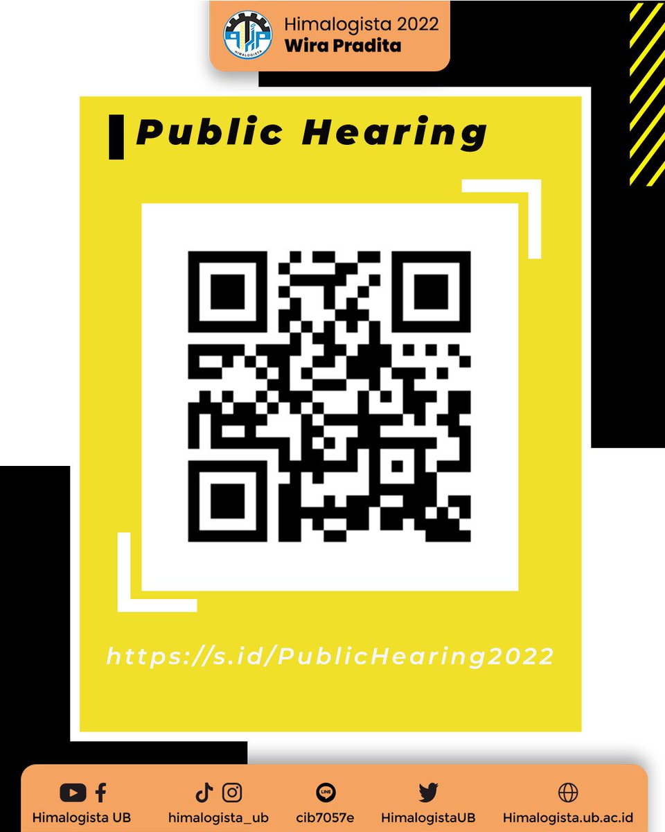 "Public Hearing" kembali lagi loh!! 
Teman-teman bisa menuliskan aspirasi, kritik, dan saran di link berikut s.id/PublicHearing2… . Jangan lupa untuk menyampaikan semua aspirasi, kritik, atau saran teman-teman dengan mengisi form tersebut yaa! Kami tunggu~🤍