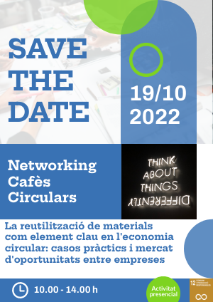 clubemas's tweet photo. SAVE THE DATE! 2n #NetworkingCafèCircular el 19/10 a Barcelona: La #Reutilització de materials com element clau en #EconomiaCircular Ja pots inscriure't https://t.co/WNSfFMpDOZ
Tota la informació a https://t.co/YGqkODRdzA… #EMAS Amb el suport d'@accioclimatica https://t.co/RkJJ4T6Lyq