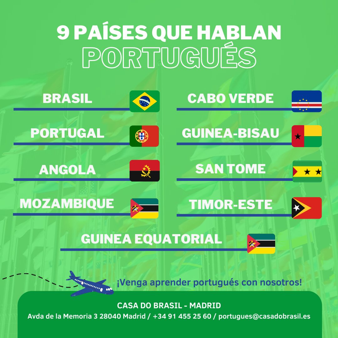 capoeiramadrid's tweet photo. RT casadobrasil_es "¿Sabías que 260 millones de personas hablan portugués?

Si quieres aprender portugués también, nosotros de Casa de Brasil, podemos ayudarte. Ofrecemos cursos de portugués para niveles A1 - A2- B1- B2- C1 - C2 y talleres de convers… https://t.co/yEU36dmtFn"
