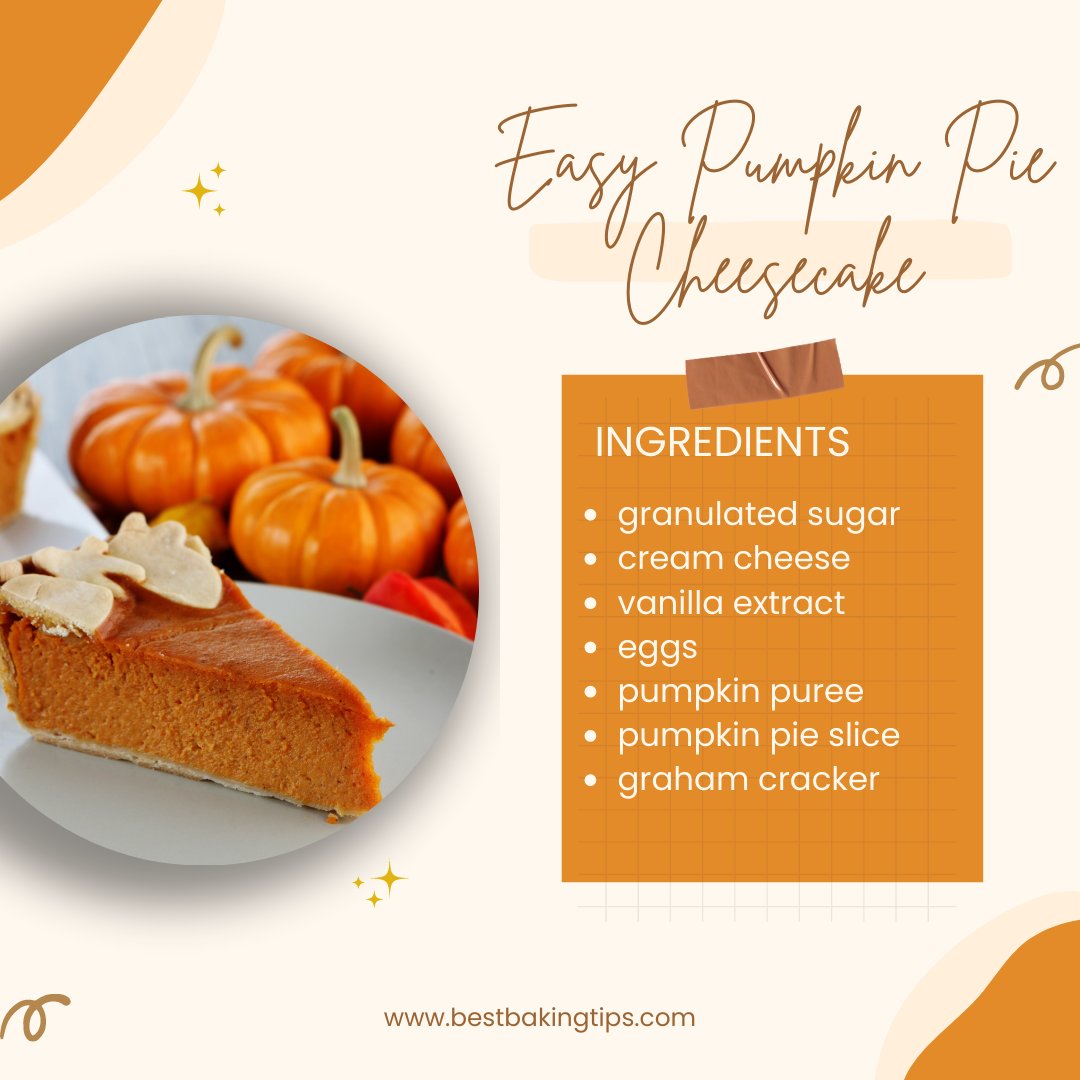 bestbakingtips's tweet photo. All you need is love... and this delicious pumpkin pie cheesecake! 

Check out the recipe here: https://t.co/A6CKrWcygP

#bakefeed #pumpkinpiecheesecake #bakersgonnabake #bakerlife #baking #bakingtips #bakersoftwitter #bakewithlove #pastry #cookies https://t.co/gVwVqBts8S