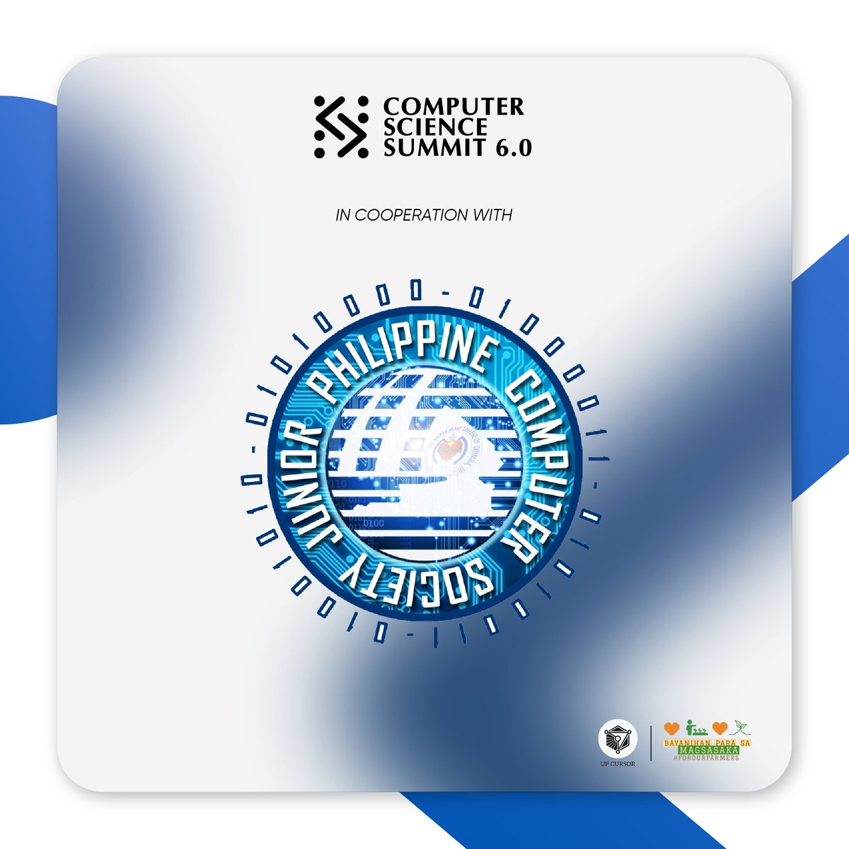 the_cssummit's tweet photo. UP CURSOR would like to thank all our Organizational Partners and Media Partners for making the Computer Science Summit 6.0 a success!

Profits will go to our official beneficiary, @forourfarmers 

#TeknolohiyaParaSaMasa #CSS2022
1/3 https://t.co/GdKtS5dQeQ