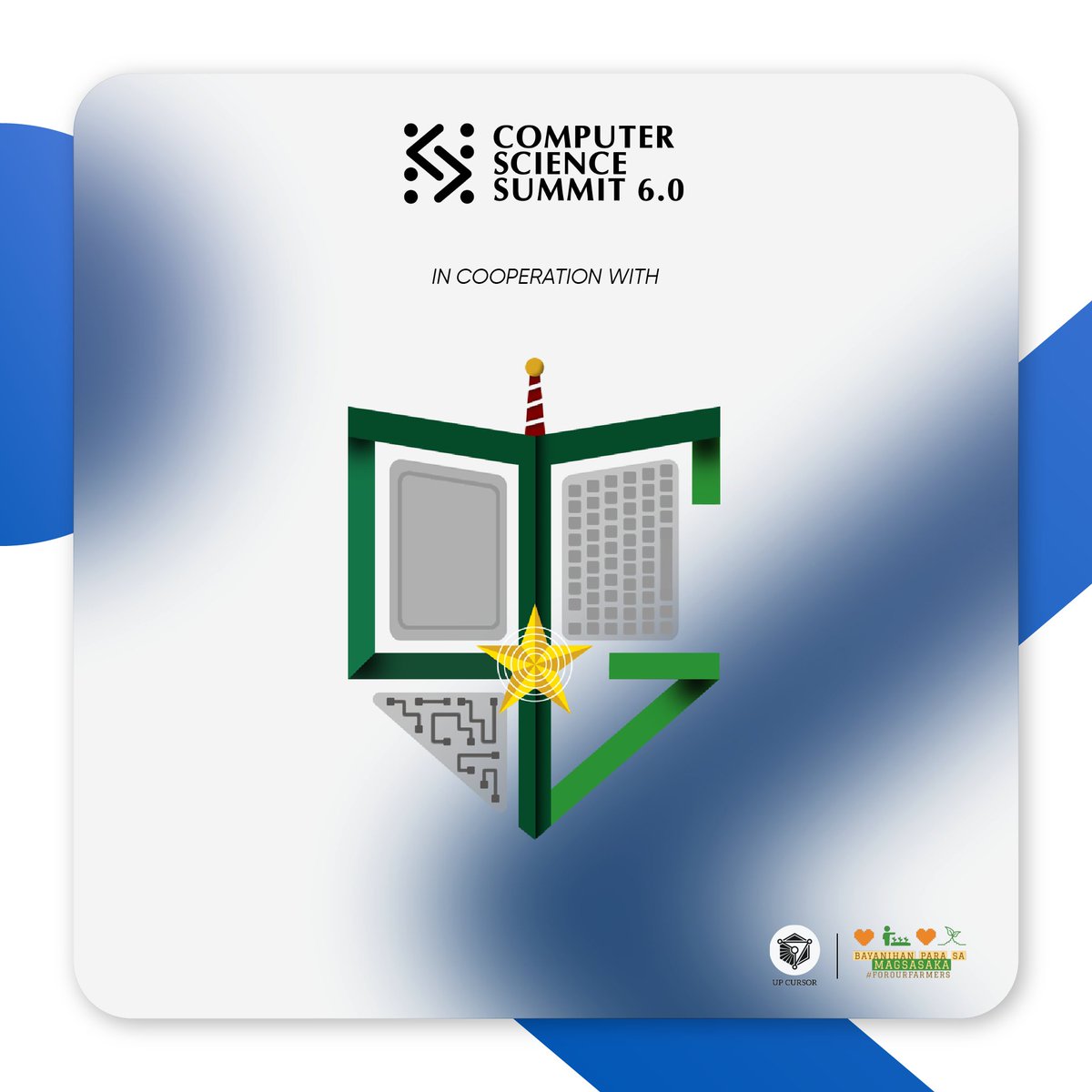the_cssummit's tweet photo. UP CURSOR would like to thank all our Organizational Partners and Media Partners for making the Computer Science Summit 6.0 a success!

Profits will go to our official beneficiary, @forourfarmers 

#TeknolohiyaParaSaMasa #CSS2022
1/3 https://t.co/GdKtS5dQeQ