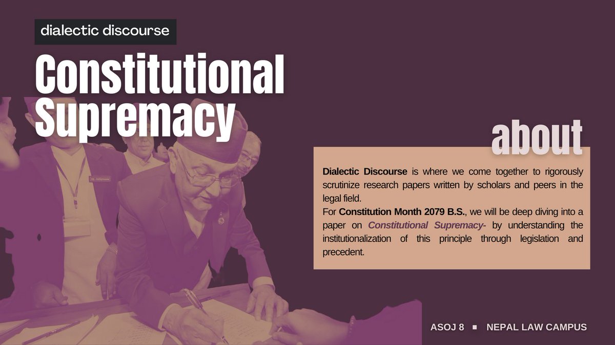paluwapleaders's tweet photo. We're back with another event!
In Dialectic Discourse, we'll be looking into a paper on "Constitutional Supremacy". 
Register for the event here- https://t.co/0xcavFyLQV https://t.co/CuLw2ZnLin