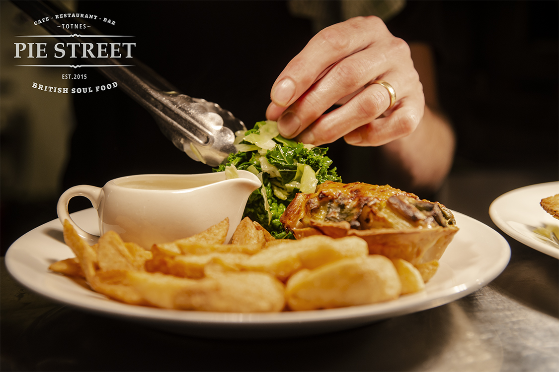 Table service &amp; Takeaway Collection. Melt-in-the-mouth pastry, fillings using the finest ingredients from local farmers, butchers and other suppliers. Always fresh, local and cooked to order.

Give us a call to book on (01803) 868674