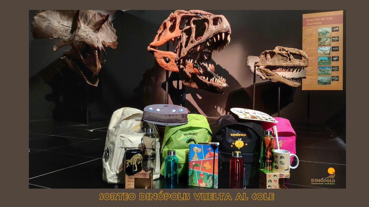 ⚡️🦕💚¡LANZAMOS SORTEACO #VueltaAlCole! 

🤠👇¿Te gustaría conseguir este #packsaurus con productos molones de nuestro merchandising + un pack de 3 #entradas para #Dinópolis? ¡PARTICIPA! ¡Síguenos, RT y menciona a un amigx! 

🦖🤟😎¡RUJELO en Twitter! 

➡️bit.ly/SorteoDVueltaA…