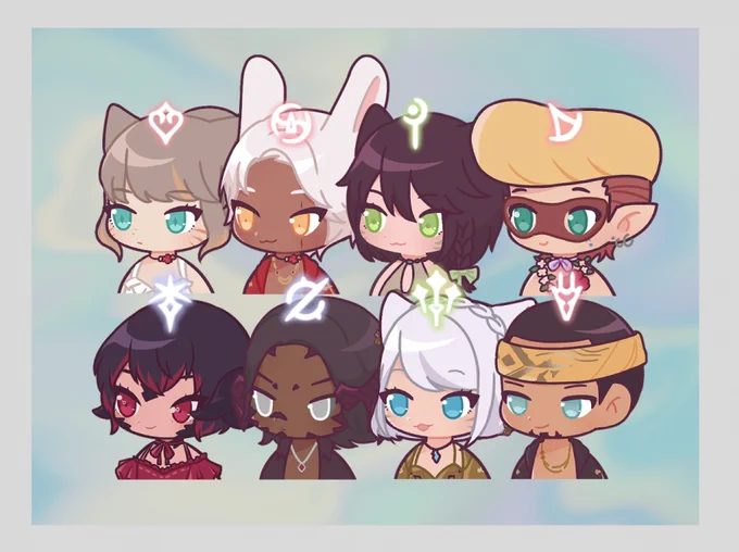 yay i finished these chat avatars for my static hehe...i'll use them for my streams 