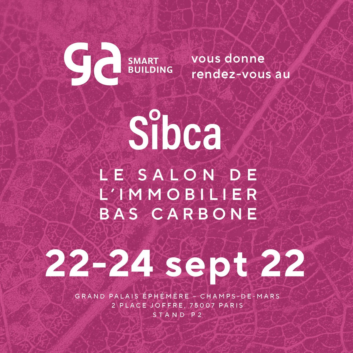 GroupeGA's tweet photo. J-3 avant l’ouverture du #Sibca, le Salon de l’Immobilier Bas Carbone ! Nous vous attendons avec impatience et avec une surprise ! 
📅 Du 22 au 24 septembre 2022 
📌 Stand P2, Grand Palais Ephémère sur le Champ-de-Mars à Paris 

@Sibca_salon #Sibca2022 https://t.co/dcssrbjABN