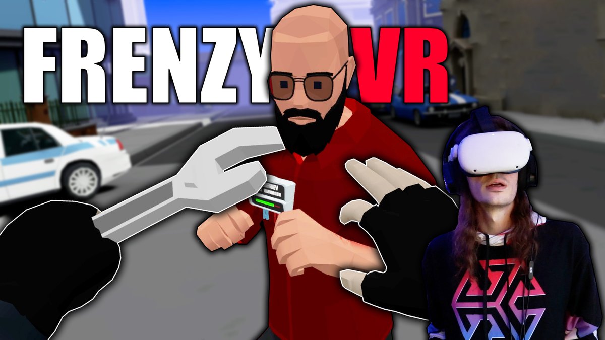 Finally got around to trying #FrenzyVR and things got pretty wild and wacky fast -- available on @SideQuestVR -- pretty fun ragdoll VR physics fun!
#VR #VirtualReality #Quest2 #Sidekick 

FULL VIDEO BELOW: 
youtube.com/watch?v=n4Wb_0…
