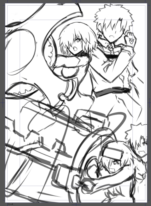 今回一番メンドクサイ1p目がんばってみよー。 