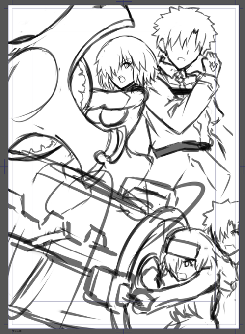 今回一番メンドクサイ1p目がんばってみよー。 