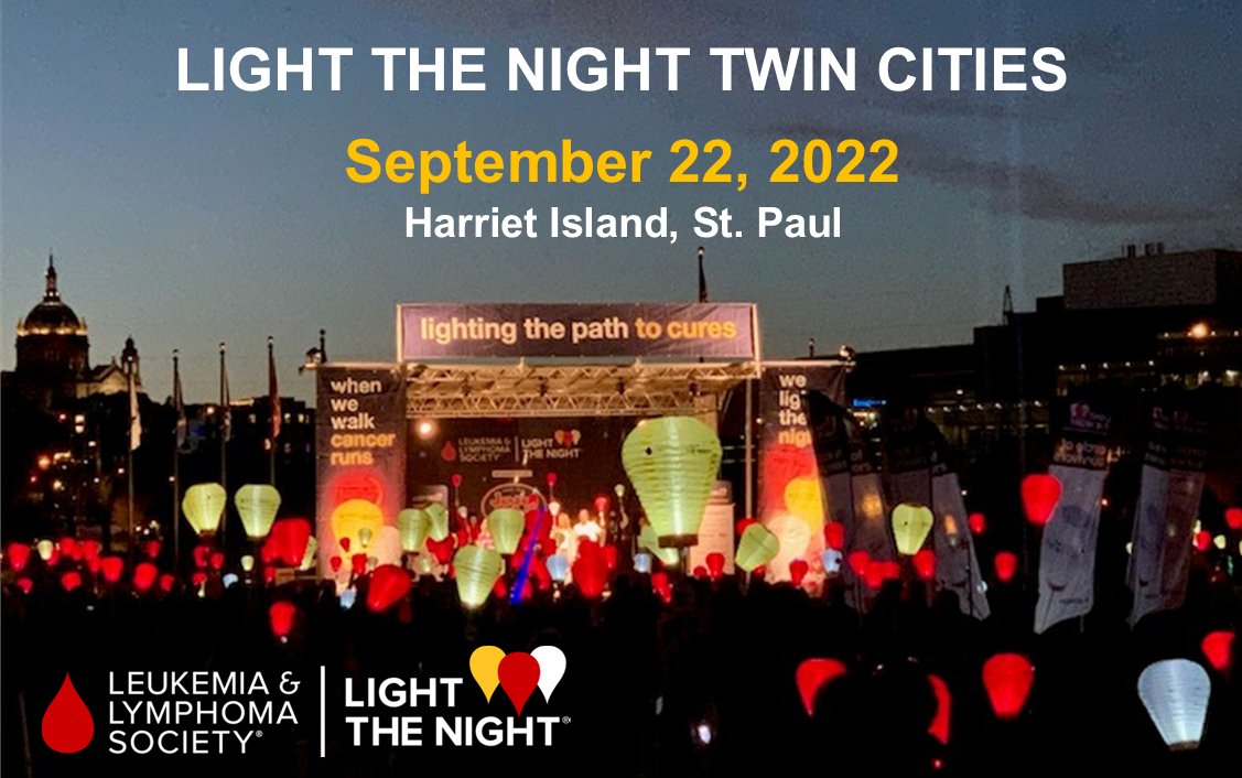 LightTheNightMN's tweet photo. This THURSDAY is #LightTheNight Twin Cities! Join us at Harriet Island in St. Paul from 5:30-8pm! FAQ: https://t.co/g79Eku8xAE https://t.co/9lw6ZdIQJj