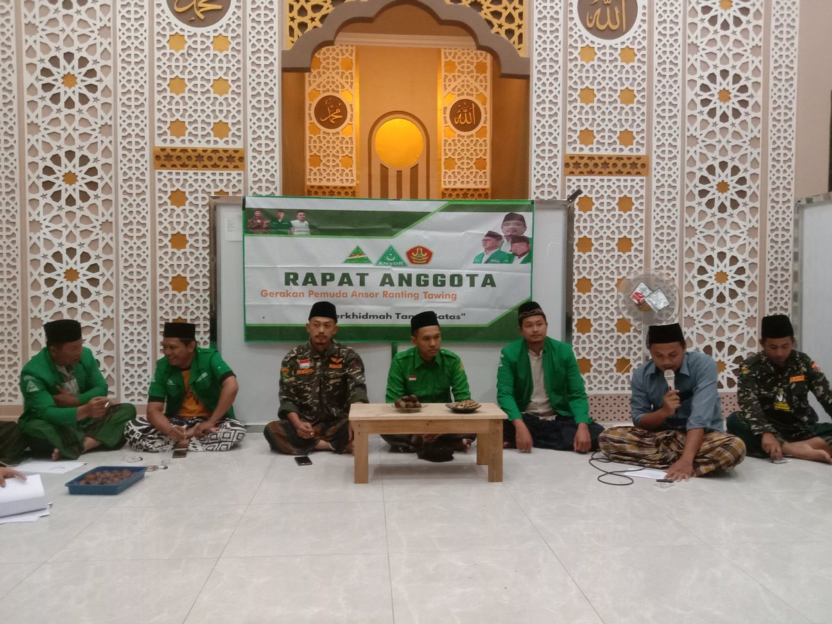 AMunjungan's tweet photo. Rapat Anggota / Konferensi Pimpinan Ranting Gerakan Pemuda Ansor Desa Tawing Masa Khidmah 2022-2024 di Mushola As - Syurojun Desa Tawing Kec. Munjungan Kab. Trenggalek (Sabtu, 19 September 2022) 
.
#BanserTawing
#AnsorMunjungan
#BanserMunjungan
#AnsorMunjunganKeren https://t.co/ufStGb9NPq