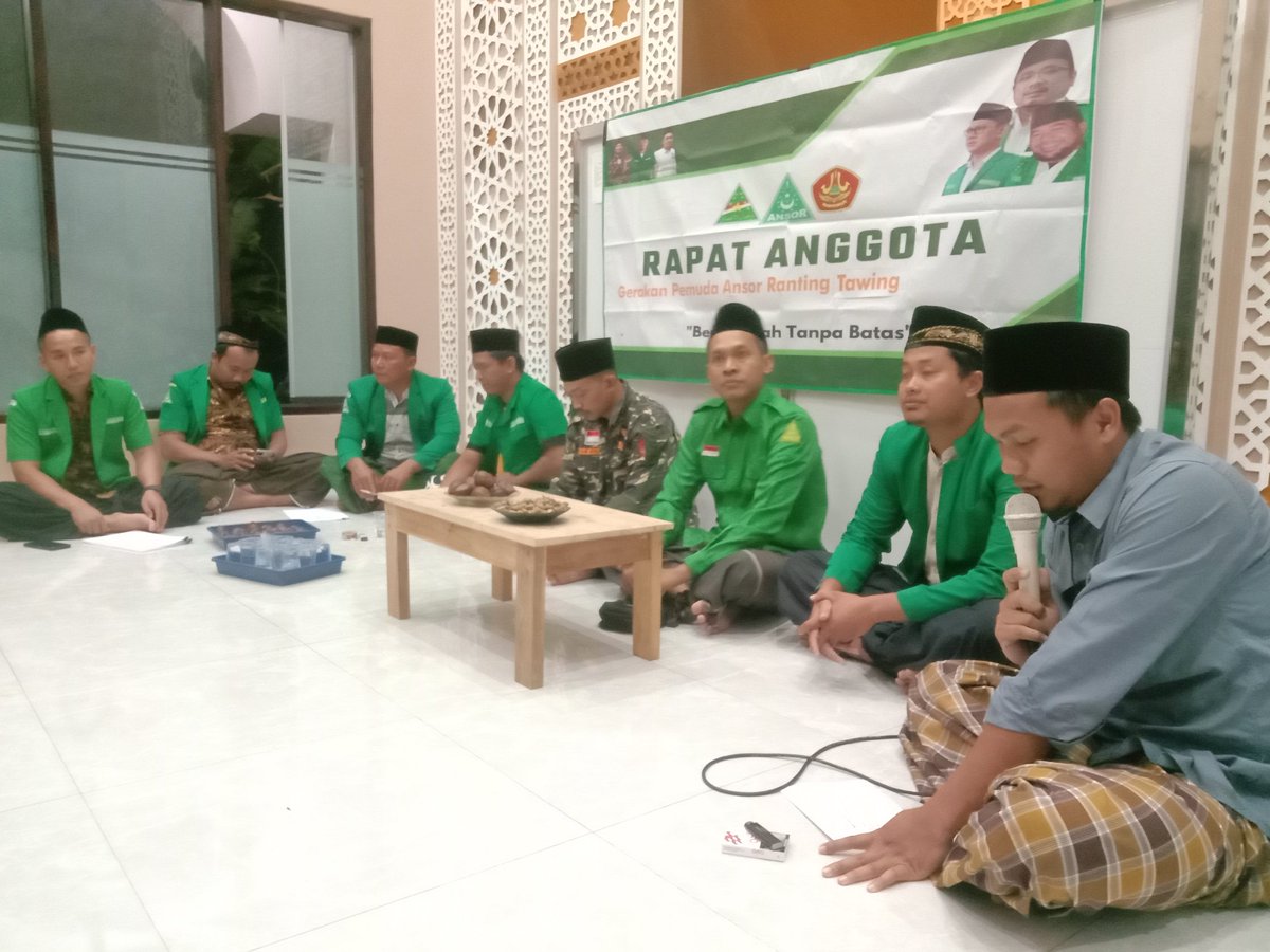 AMunjungan's tweet photo. Rapat Anggota / Konferensi Pimpinan Ranting Gerakan Pemuda Ansor Desa Tawing Masa Khidmah 2022-2024 di Mushola As - Syurojun Desa Tawing Kec. Munjungan Kab. Trenggalek (Sabtu, 19 September 2022) 
.
#BanserTawing
#AnsorMunjungan
#BanserMunjungan
#AnsorMunjunganKeren https://t.co/ufStGb9NPq