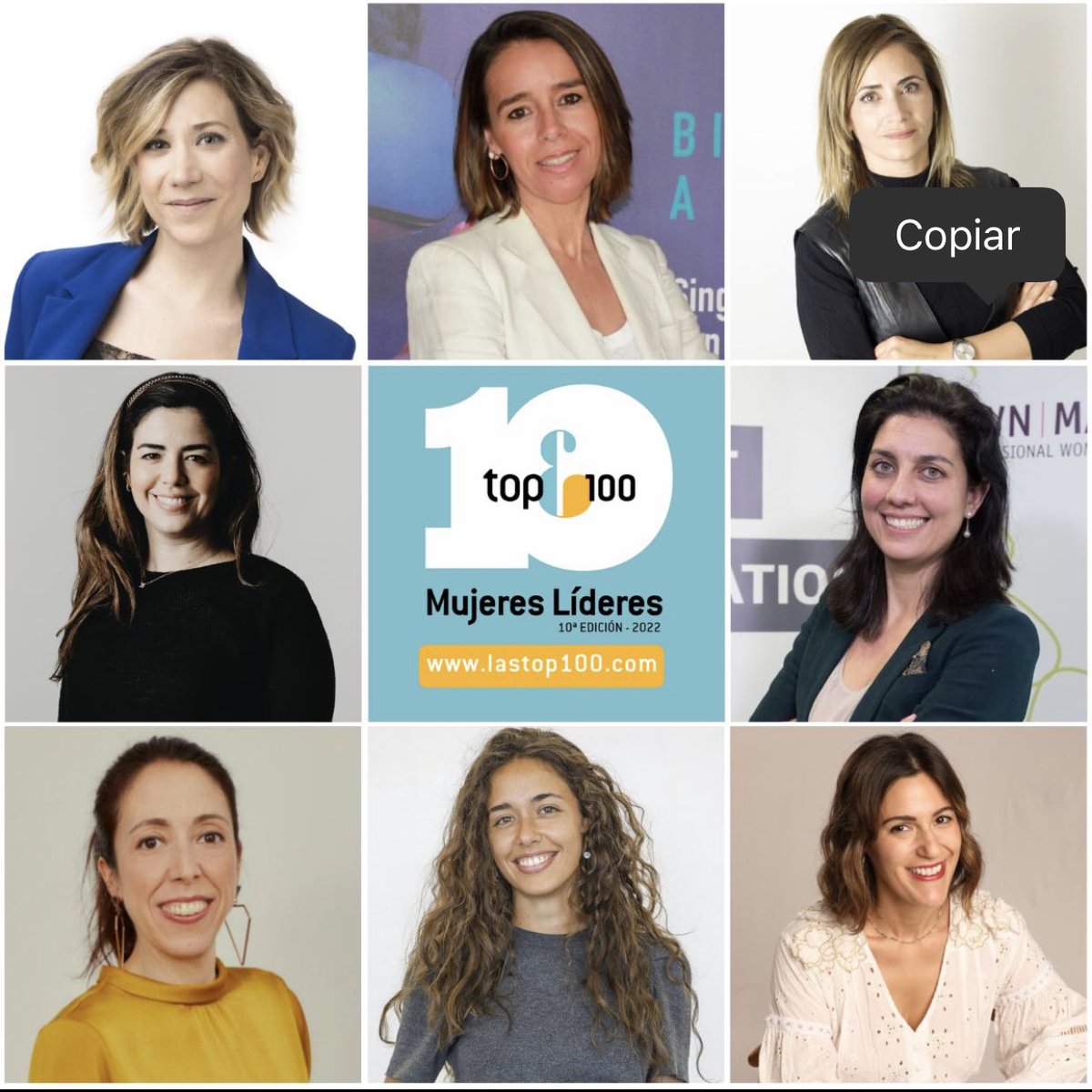 elenaibanez's tweet photo. Tras haber sido elegida @LasTop100 los 2 últimos años, estoy emocionada y agradecida por haber sido elegida de nuevo candidata en esta edición 2022.
Gracias @MercedesWullich: la visibilidad que nos das a las mujeres es siempre un éxito para toda la sociedad. https://t.co/rSUbEqQwiD