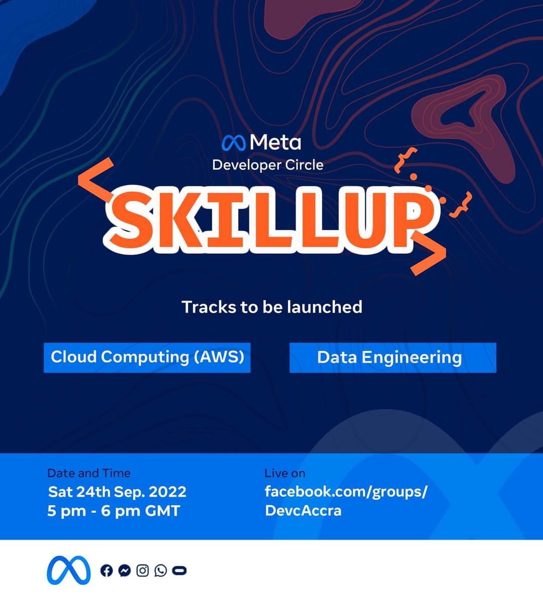 Anticipate!

#devcaccra presents skill up, a programme aimed at developing job-ready skills with technical support from the community through mentorship. Join our info session on Saturday when we launch the first 2 tracks of the programme: cloud computing &amp; data engineering.