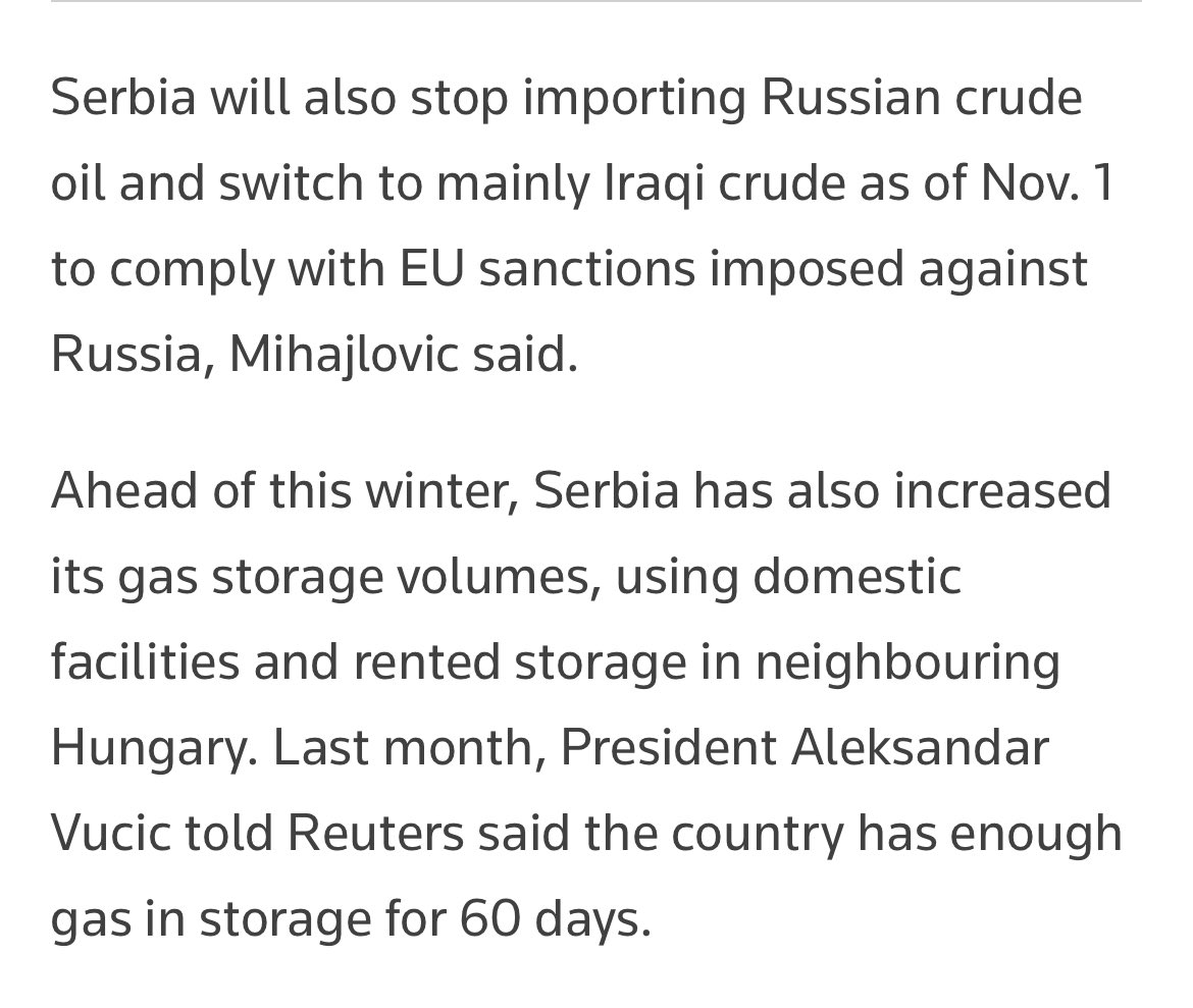 aleksandarmorga's tweet image. Evoni ovo nije objavljeno kod nas ali zato Ruters zna