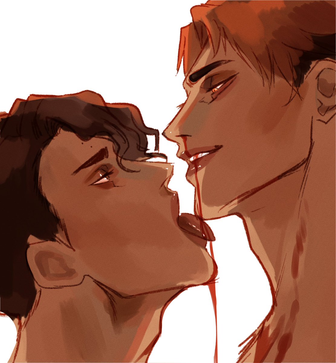 Cw: blood 
#sakuatsu #haikyuu #sakusa #atsumu