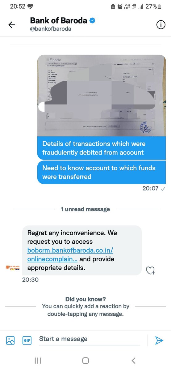 cc_mospi's tweet photo. @bankofbaroda @DelhiPolice @Paytm @Ravindra_IPS Is that the solution after redirecting to DM? https://t.co/njG64va5qO