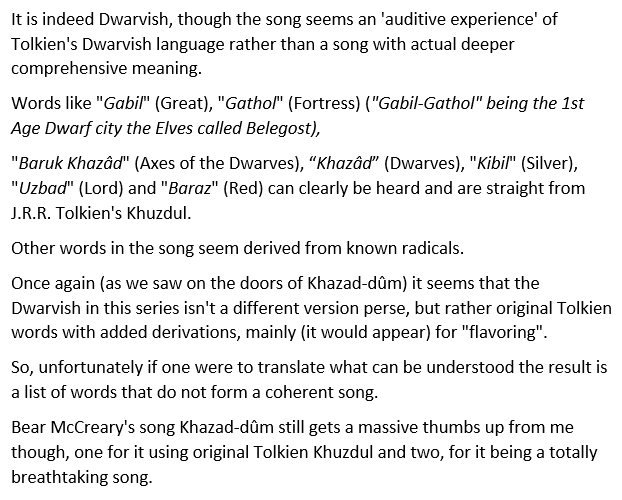 The Dwarrow Scholar on X: Some have asked what the Dwarvish words