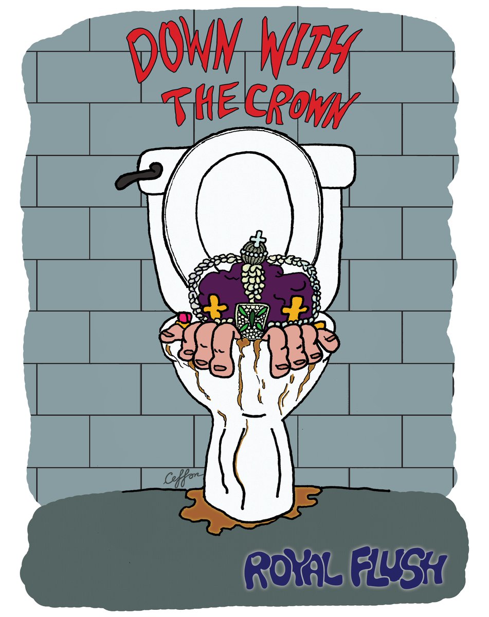 Ceffon1's tweet photo. Let the whole monarchy sink now

#RoyalShit #antimonarchy #NotMyKing #punk #anarchy #downwiththecrown #republicnow #queensfuneral #Queen #QueenElizabeth  #QueenElizabethII https://t.co/qxHmxbLUTS