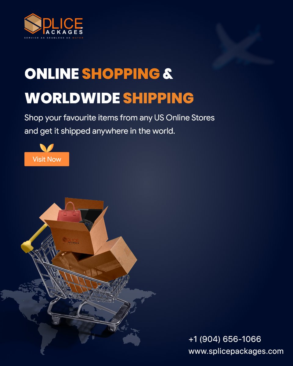 SplicePackages's tweet photo. Shop online and Ship worldwide 🛍️🛒 Package Forwarding Services from USA 📦✈️

Shop and Ship US products ➡️ https://t.co/WBccpmz26i

#shopping #shoppingonline #onlineshopping #shoppingspree #worldwideshipping #shipping #shippingworldwide #shippingcompany #etsysale #amazon #eBay https://t.co/2bKL5WuaiZ