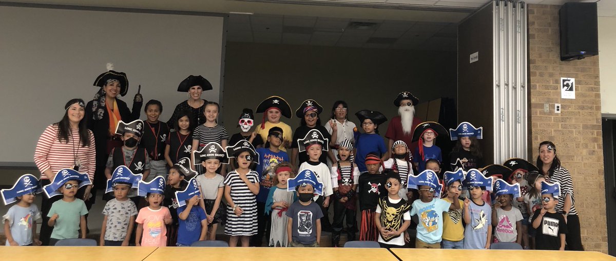 PVLionsRead's tweet photo. Shiver me Timbers!  We are celebrating Talk Like a Pirate Day. A special Thank You to Long John Silver’s who provided our pirate hats!    ⁦@ECISDtweets⁩ ⁦@PVpridetweets⁩ ⁦@ECISDreads⁩ #ECProud ⁦@longjohnsilvers⁩ https://t.co/e6TFPBDgDj