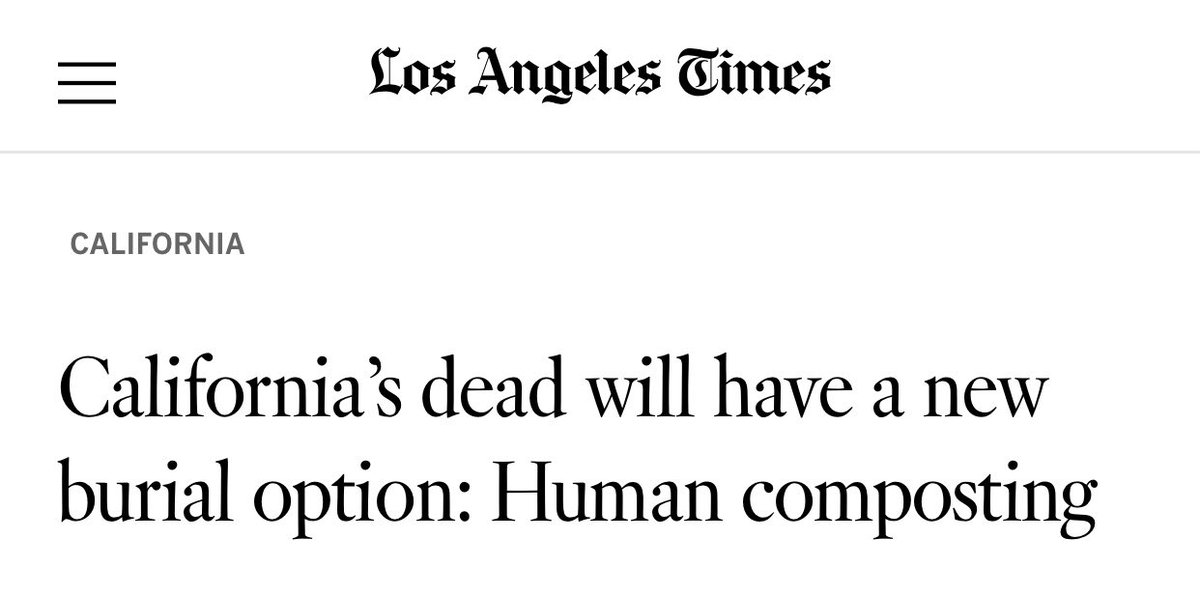 Congratulations CA! ✨

Gov. Newsom signed the bill to allow for NOR/human composting on Sunday. Thank you for all of your letters and advocacy! Together we can make more meaningful &amp; sustainable options available 🌿