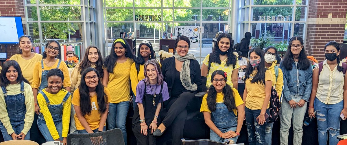 Coyotes_Library's tweet photo. Kicking off HOCO Week in the library with Young Gru &amp; the Minions! These Coyotes love dress up days! @HHSCoyotes @FISD_Libraries #FISDMadetoShine https://t.co/juvXsD9D8z