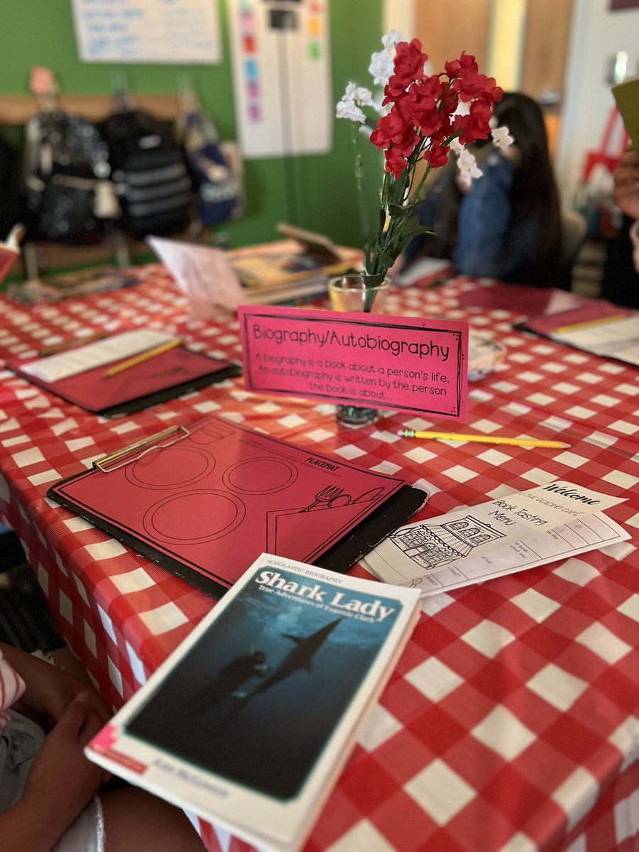 MsYung3's tweet photo. Cafe 2126 open today! We’re sampling deliciously tasty books 📚 from different genres and discussing their characteristics. #booktasting https://t.co/H3woAjshOc