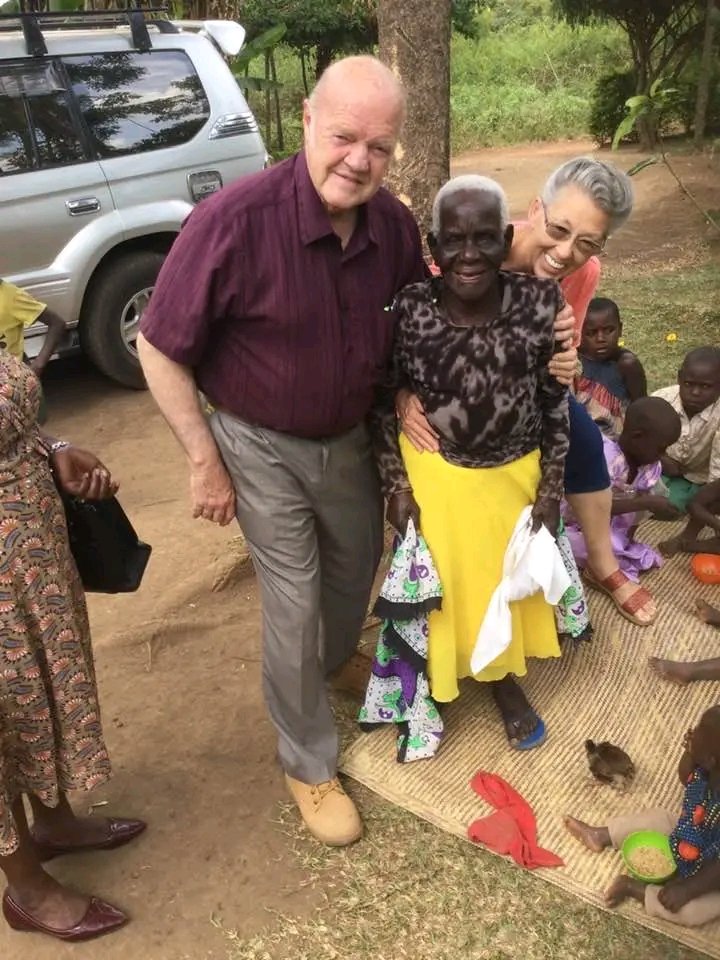 Here with a great grandmother from one of our village churches. She is 107, baptized and filled with the Holy Ghost at 106. She is still going strong. She makes me feel young.