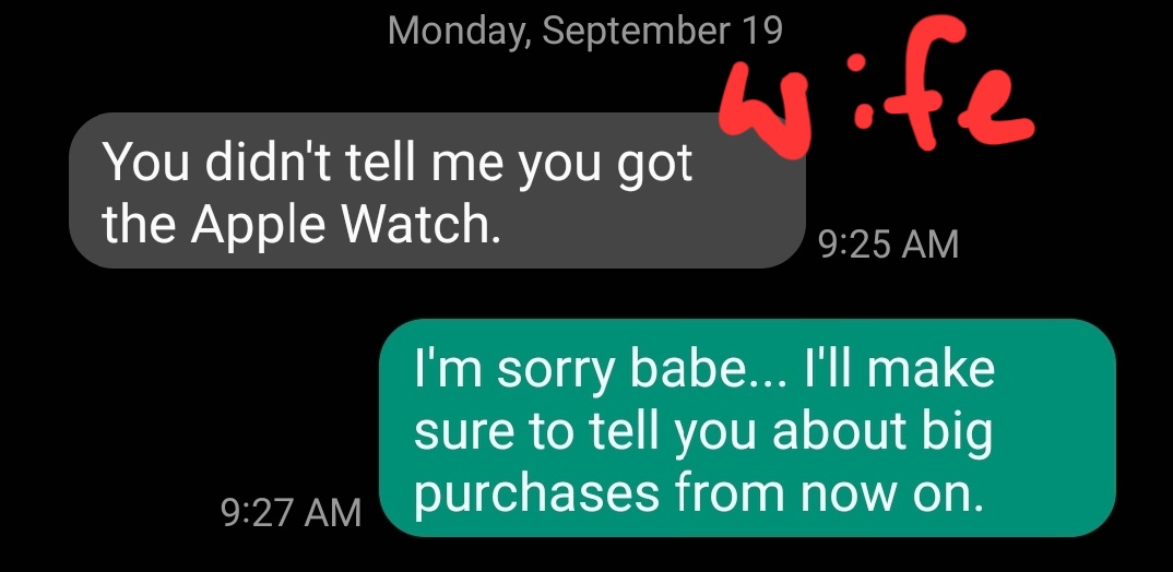 ZacksJerryRig's tweet image. Always consult with the boss (wife) before buying expensive tech.