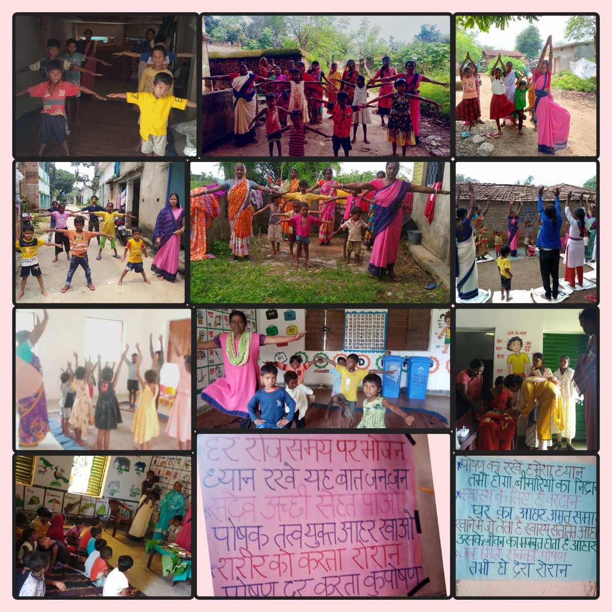 Ranchidswo's tweet image. Glimpses of activities @POSHAN_Official on 19th Sept’22 #Yoga &amp;amp; exercises for women &amp;amp; children,#SloganWriting, #THR distribution &amp;amp; #sustainable planning and growth monitoring of children.

#SahiPoshanDeshRoshan 

@JharkhandCMO 
@MinistryWCD 
@DC_Ranchi 
@DDC_Ranchi 
@prdjharkhand
