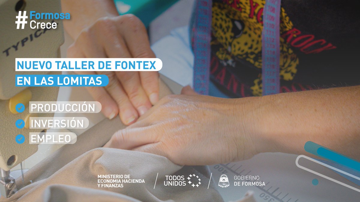 MinEcoFsa's tweet photo. 🧵Se puso en marcha un nuevo #taller compuesto por nueve maquinas industriales en #LasLomitas, que permitirá sumar nuevas costureras e integrarse a la red del #ProgramaDeDeesarrolloIndustrial textil #Fontex donde se desarrolla #producciónlocal con mano de obra formoseña. https://t.co/FeMNOxgOuJ