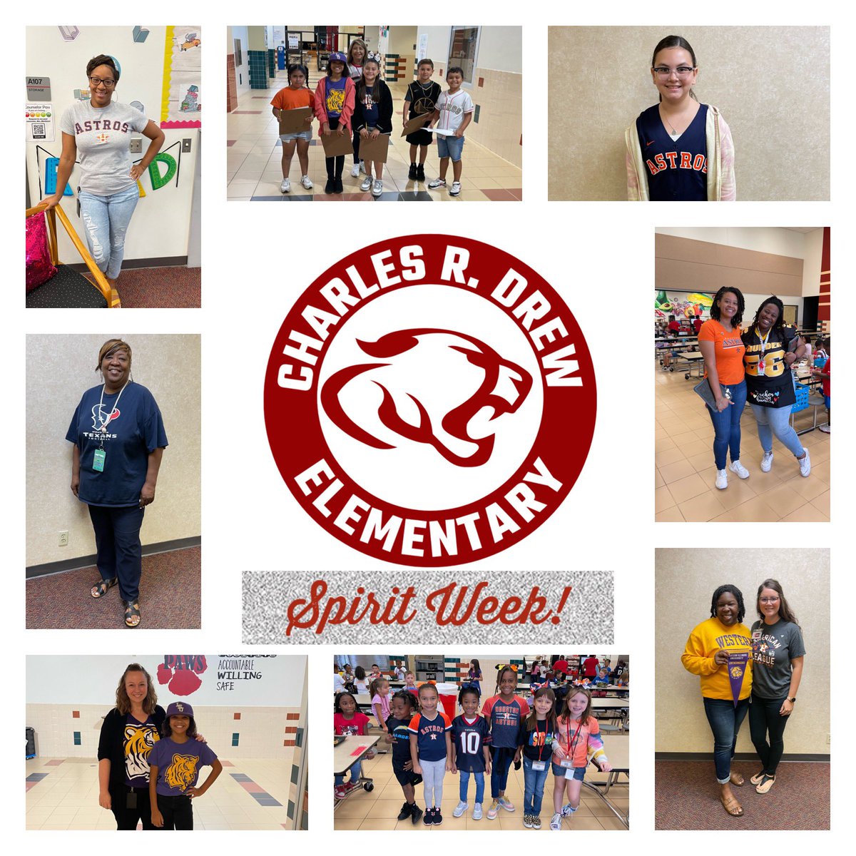 Kicking off Homecoming week with some of our favorite sports team apparel! <a href="/CrosbyISD/">Crosby ISD</a> #BetterTogether <a href="/C_Tisdom/">Christy Tisdom</a> <a href="/tarabrogers/">Tara Rogers</a> <a href="/MrsSimpson202/">Catherine Simpson</a> <a href="/faith_northern/">Ms.Northern Takes 1st Grade</a>
