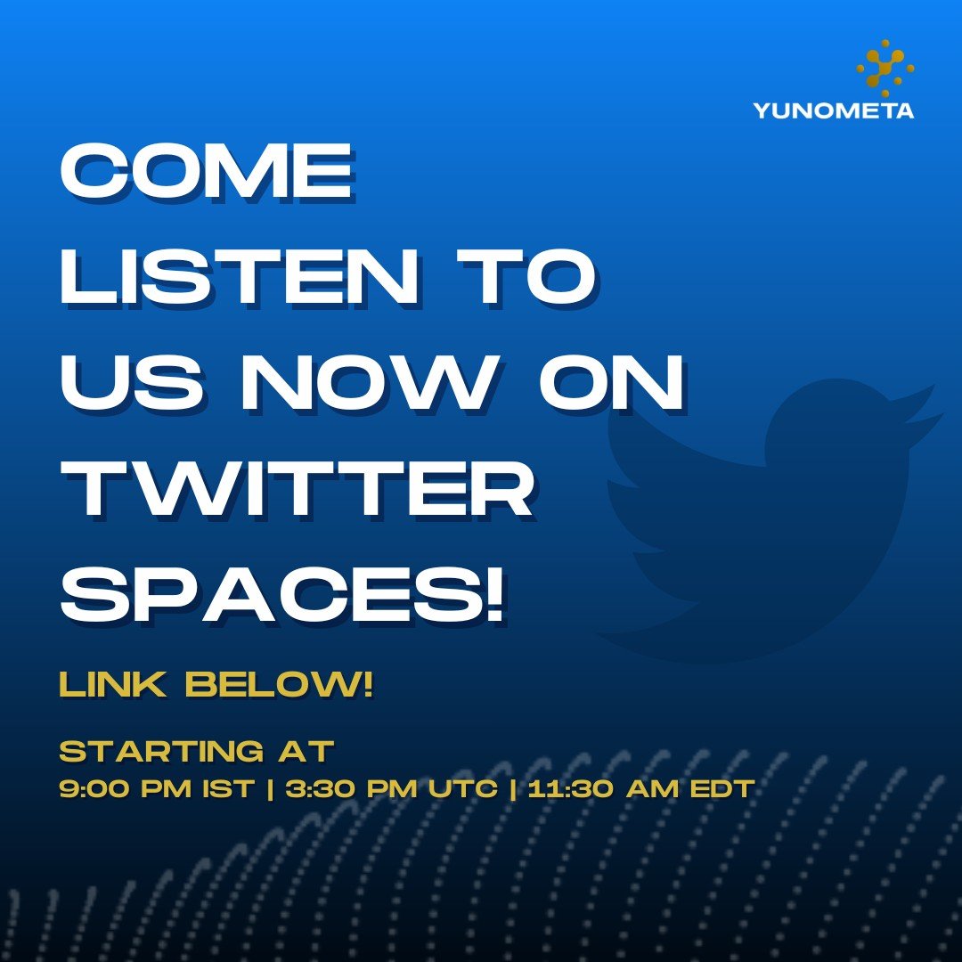 YunometaHQ's tweet photo. Hey there! Come find out more about the #ChennaiOpen2022 #Metaverse project. #NFT Designer Ornellius' got some big news for us. The Twitter Spaces Talk is going live soon. Join us and listen in! Here's the link - https://t.co/2OmeeYQMri

#NFTLaunch #LootboxNFT #TwitterSpaces https://t.co/xEoDaAZNZe