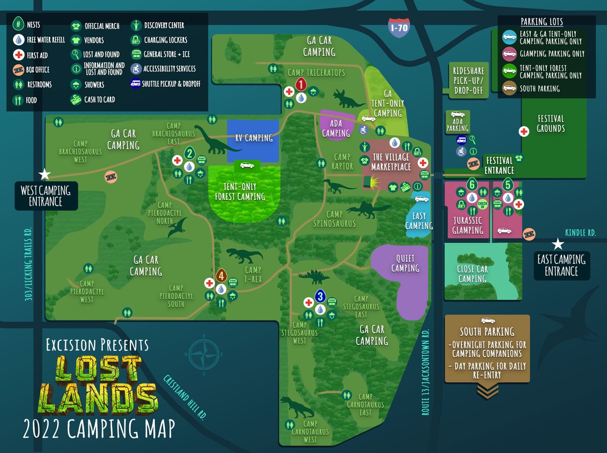 lost_lands's tweet photo. Your Lost Lands 2022 Festival Maps are here! This year we’ve expanded and improved the Village Marketplace, VIP areas, and activations across the festival ✨ Always check the Lost Lands Festival App for the latest maps 🗺 Campgrounds open tomorrow at 7pm, see you soon! https://t.co/gyWUDwtU57