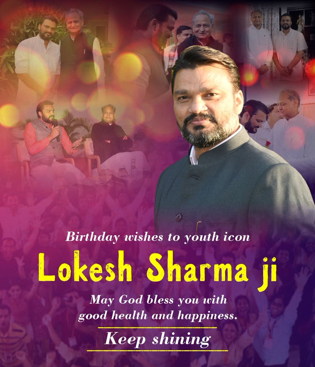 AnkitaK08984165's tweet photo. Friend, philosopher and guide of youth 

Happy birthday @_lokeshsharma 

#HappyBirthdayLokeshSharma https://t.co/W03FwHYs5N