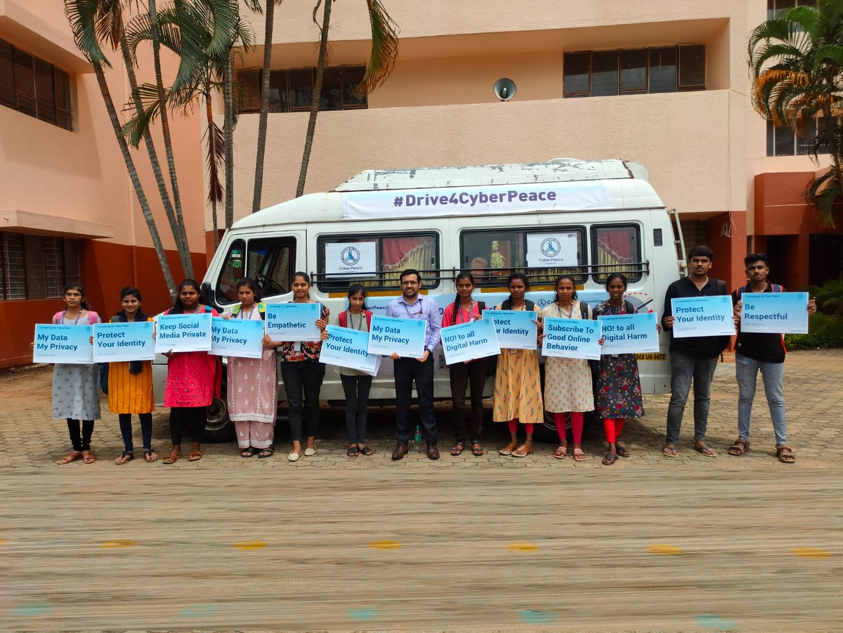 cyberpeacengo's tweet photo. #Drive4CyberPeace session organized by #CyberPeace☮️ at SJC Institute of Technology, #Karnataka wherein we discussed and gathered insights about the nuance of #DataPrivacy and #DataSecurity.
#DataProtection #CyberSecurity #CyberSecurityAwareness https://t.co/YgtXfU8uMm