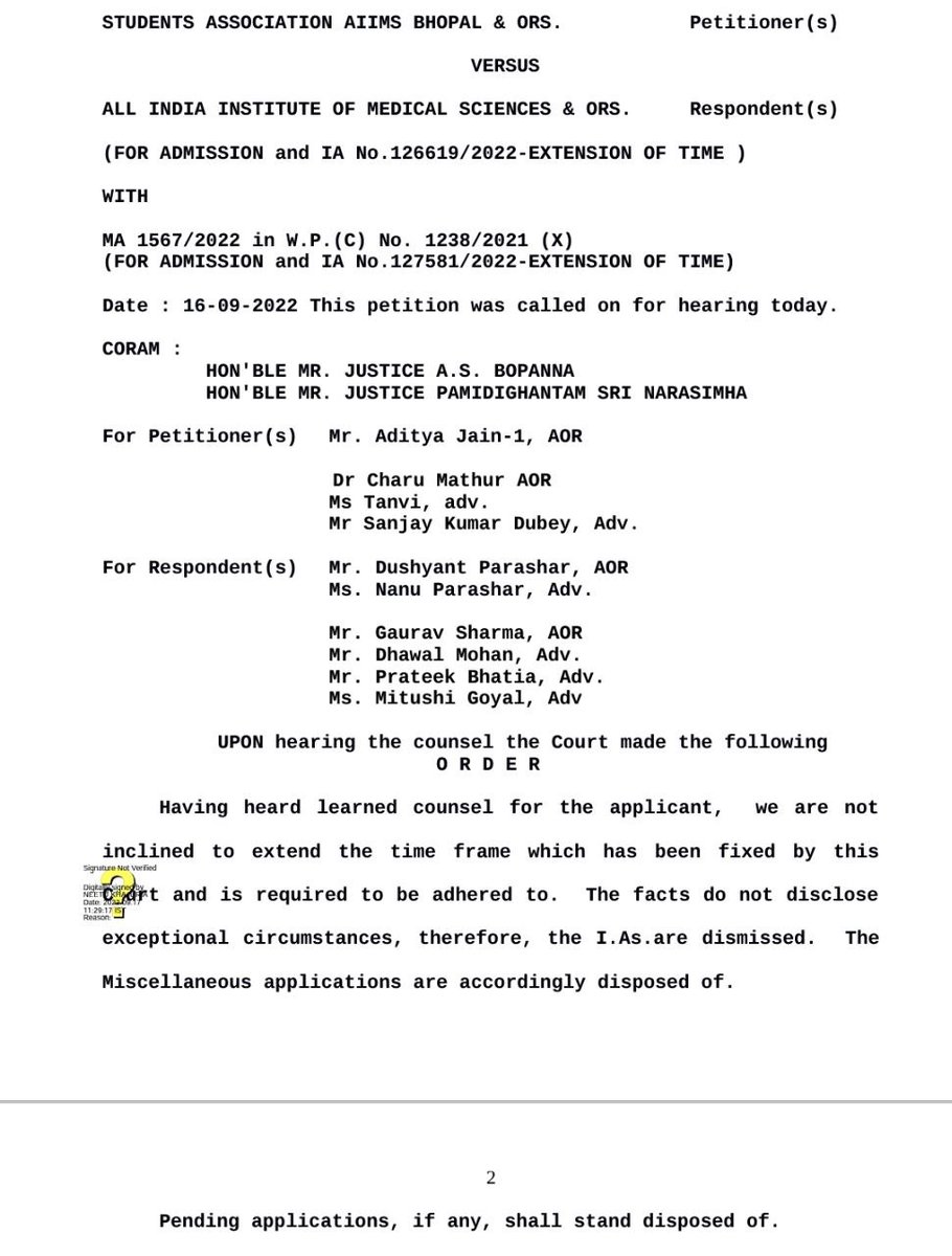 JafferGj's tweet photo. @LooseTweeter @TheDimpledDoc Open round isn't gonna happen. That's confirmed. Due to IA application being rejected for extension of time. Hence some aspirants are moving fwd for legal proceedings... https://t.co/AYCY2GtSZ6