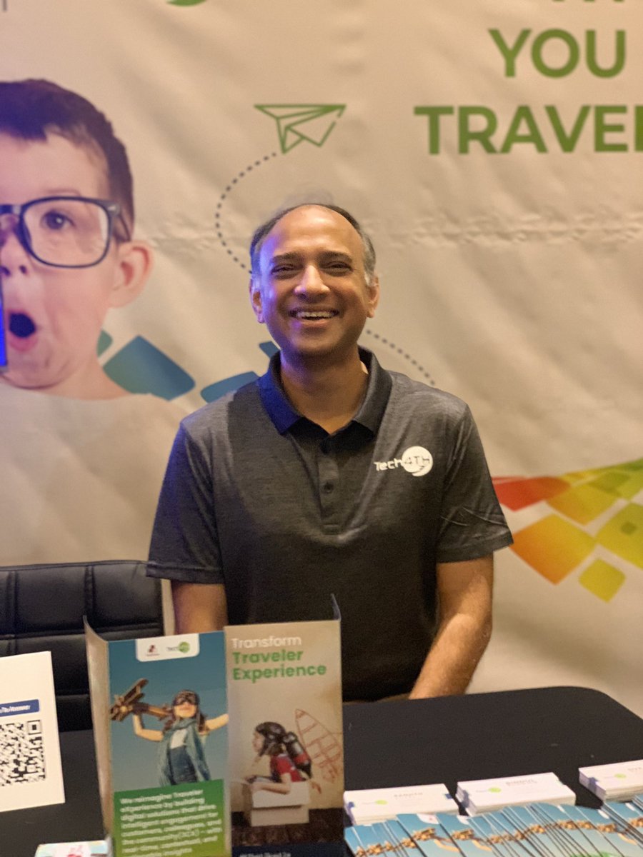 bindul's tweet photo. If you are at the #DigitalTravel22 in San Diego today or tomorrow, stop by the @Tech4THImagine booth #504, and say hello to Siva Vajjhala, @ranjithkutty or yours truly!
#Tech4TH #C3X https://t.co/vxdYSZ1yC0