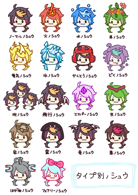 火ノシュウからテンション上がっていっぱい作ってしまった
#YaminoArt 